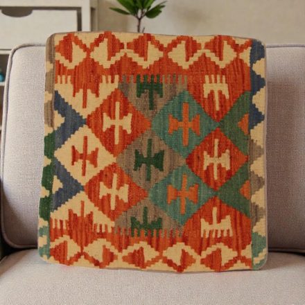 Housse de coussin Kilim tissée à la main Kilim 50x50 coussin décoratif afghan