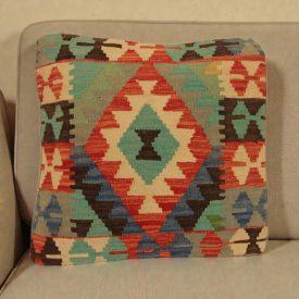 Coussin tissé à la main 50x50 housse de coussin Kilim