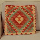 Housse de coussin tissée à la main 50x50 coussin décoratif Kilim