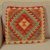Housse de coussin tissée à la main 50x50 coussin décoratif Kilim