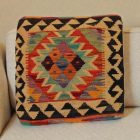 Housse de coussin Kilim 45x45 coussin décoratif tissé à la main