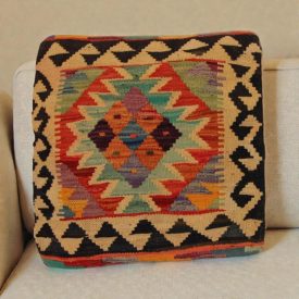   Housse de coussin Kilim 45x45 coussin décoratif tissé à la main