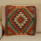 Housse de coussin Kilim 50x50 coussin tissé à la main