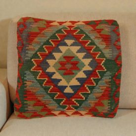Housse de coussin Kilim 50x50 coussin tissé à la main