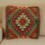 Housse de coussin Kilim 50x50 coussin tissé à la main