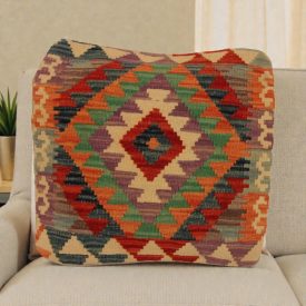   Housse de coussin Kilim afghan 50x50 coussin tissé à la main