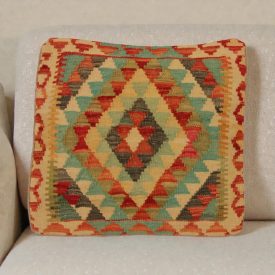 Coussin tissé à la main 50x50 housse de coussin Kilim