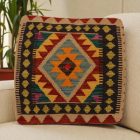 Housse de coussin tissée à la main 45x50 coussin décoratif Kilim