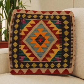   Housse de coussin tissée à la main 45x50 coussin décoratif Kilim