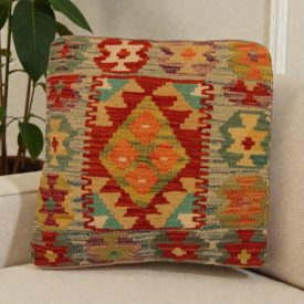   Housse de coussin Kilim 50x50 coussin décoratif tissé à la main