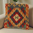 Coussin décoratif Kilim 50x50 housse de coussin tissée à la main