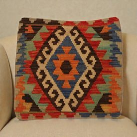   Housse de coussin Kilim 50x50 coussin décoratif tissé à la main
