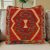 Coussin décoratif oriental 50x50 housse de coussin tissée à la main