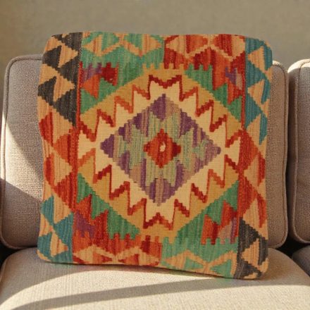 Housse de coussin tissée à la main 50x50 coussin décoratif Kilim