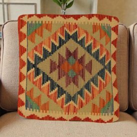   Coussin décoratif oriental 50x50 housse de coussin tissée à la main