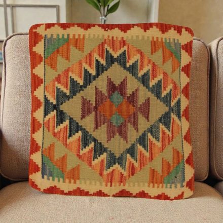 Coussin décoratif oriental 50x50 housse de coussin tissée à la main