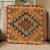 Coussin décoratif oriental 50x50 housse de coussin tissée à la main