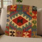 Coussin décoratif tissé à la main 50x50 housse de coussin Kilim