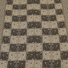 Élégant châle femme homme 215x105 gris-noir écharpe en coton