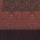 Châle élégant 215x105 mauve-bleu écharpe fine pour femme