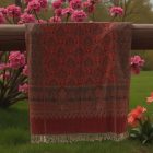 Grand châle bordeaux 215x105 grande écharpe femme pour les épaules