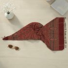 Grand châle bordeaux 215x105 grande écharpe femme pour les épaules
