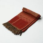 Écharpe femme rouge 215x105 élégant châle femme pour les épaules