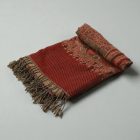 Écharpe femme bordeaux 215x105 élégant châle femme pour les épaules