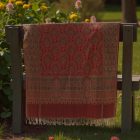 Écharpe femme bordeaux 215x105 élégant châle femme pour les épaules