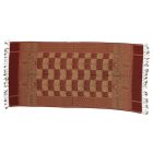 Écharpe gris-bordeaux 215x105 élégante écharpe femme en coton