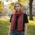 Châle rouge 215x105 grande écharpe femme en coton