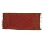 Châle rouge 215x105 grande écharpe femme en coton