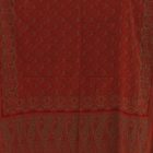 Châle rouge 215x105 grande écharpe femme en coton
