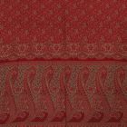 Châle rouge 215x105 grande écharpe femme en coton