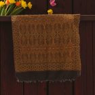 Châle noir-or 215x105 élégant châle femme en coton