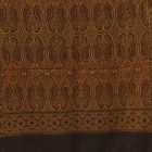 Châle noir-or 215x105 élégant châle femme en coton