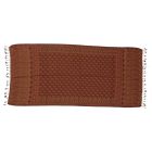Élégant châle femme 215x105 bordeaux-beige à motif authentique