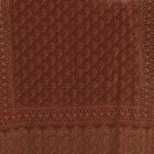 Élégant châle femme 215x105 bordeaux-beige à motif authentique