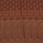 Élégant châle femme 215x105 bordeaux-beige à motif authentique