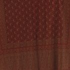 Élégant châle femme 215x105 bordeaux-beige à motif authentique