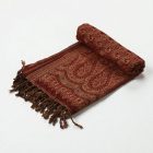 Élégant châle femme 215x105 bordeaux écharpe en coton