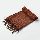 Élégant châle femme 215x105 bordeaux écharpe en coton