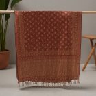 Élégant châle femme 215x105 bordeaux écharpe en coton