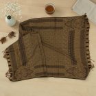 Écharpe élégante vert foncé 215x105 mince châle femme