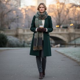 Écharpe à motif oriental 215x105 vert-bleu châle en coton