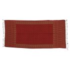 Châle 215x105 grande écharpe rouge femme en coton
