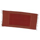 Châle 215x105 grande écharpe rouge femme en coton