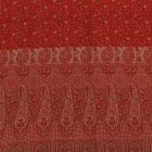 Châle 215x105 grande écharpe rouge femme en coton