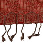 Châle 215x105 grande écharpe rouge femme en coton