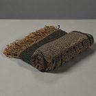 Grande écharpe 215x105 grande écharpe femme marron-bleu